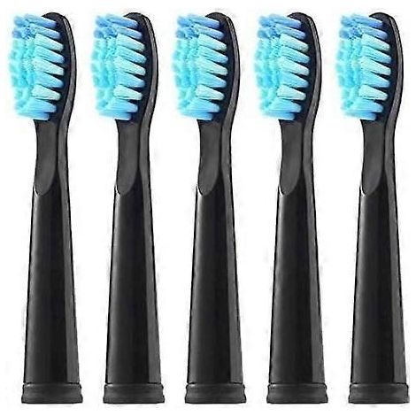 Têtes de brosse de rechange, lot de 5 (noires) - Compatibles avec les modèles 507/508/515/551/917/959/2011/D1/D3/D7/D8 (souples) (1/5)