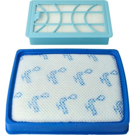 Juego de filtros compatible con Philips PowerPro Expert FC9728/01, FC9728/81, FC9729/09, FC9730, FC9731, FC9732 - 2 filtros de repuesto (1/4)