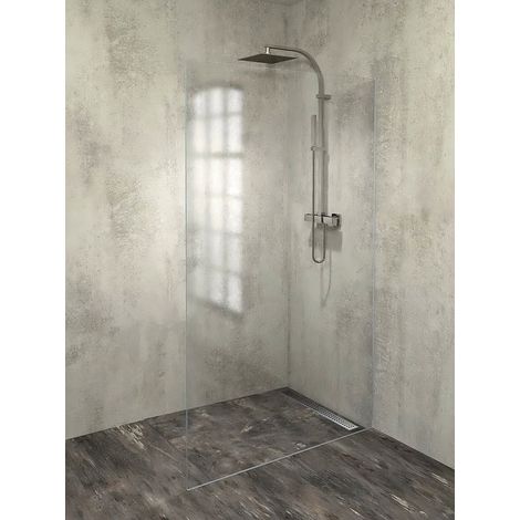 Kit de fixation murale ARCHITEX pour verre, sol et mur, largeur max 1200 mm, aluminium poli (1/4)