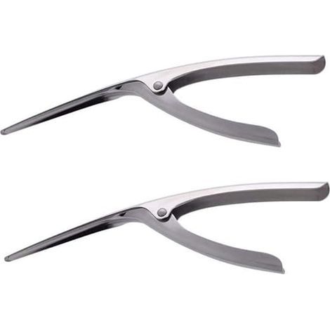 Lot de 2 éplucheurs crevettes en acier inoxydable (1/3)