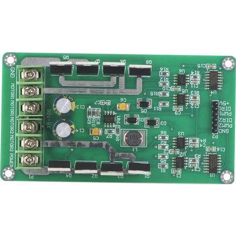 Haofy Module Pilote de Moteur 10 A, MOSFET Canal N à Faible Résistance, Double Pont en H, 3-36 V, Fonction de Freinage Rapide pour la Robotique et Les Projets de Bricolage. (1/5)