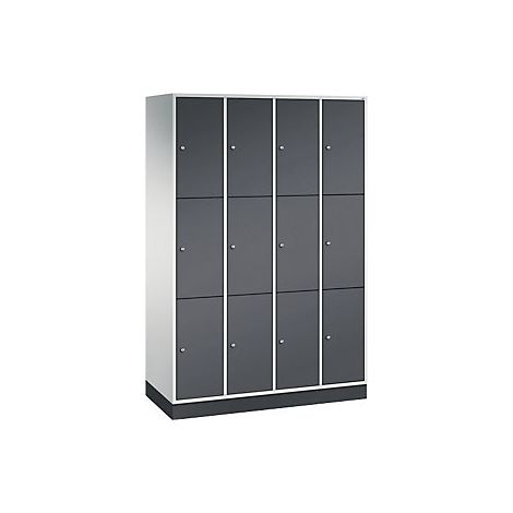 Armario de 3 compartimentos Intro  4 secciones  gris