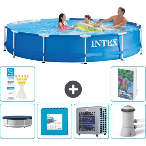 Intex Piscina con struttura Rotonda - 366x76 cm - 7-pezzi  S79 (1/5)