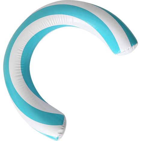 Boudin pour Piscine Gonflable Été Gonflable rayé 76 x 61 cm Frites de piscine gonflables flottantes pour adultes hommes et femmes Pour fêtes aquatiques, lac, détente, jeux de plage (1/5)