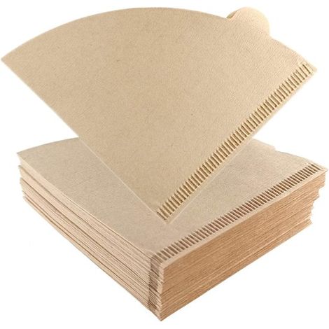 200 filtros de café desechables, de papel cónico sin blanquear, tamaño 01, para cafeteras y filtros de café (1/5)