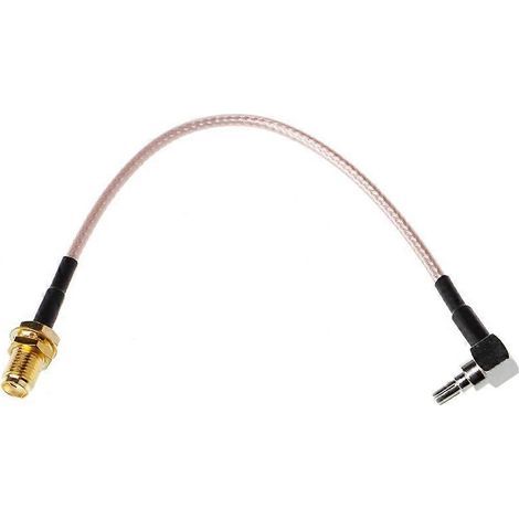 Câble RG316 à coude. connecteur SMA femelle vers CRC9. 15 cm (6") (1/5)