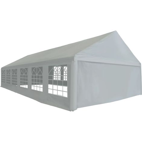 Partyzelt PE 6x12 m Grau