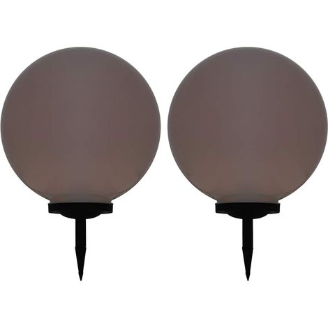 vidaXL Outdoor Solar Lamps 2 pcs LED Spherical 50 cm RGB (1/5)