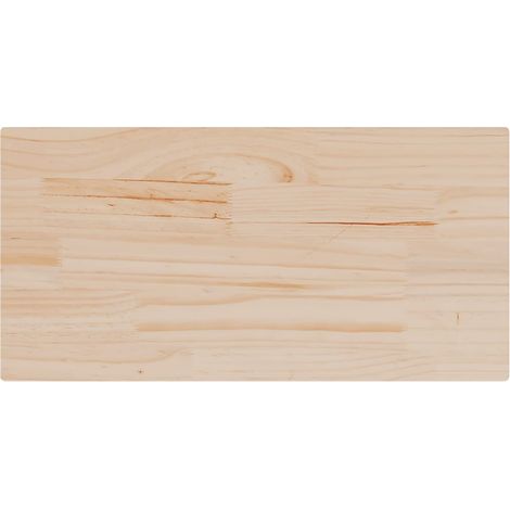 Tablero de mesa rectangular 2 uds madera de pino 80x40x1,7 cm vidaXL
