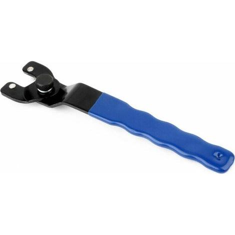 Clé à Molette de Meuleuse, Clé pour les Meuleuses, Clé à Molette de Meuleuse D'angle, D'angle Clé à Broche, avec Poignée en Plastique, pour Meuleuses d'Angle Écrou de Blocage à Clé (Bleu) (1/5)