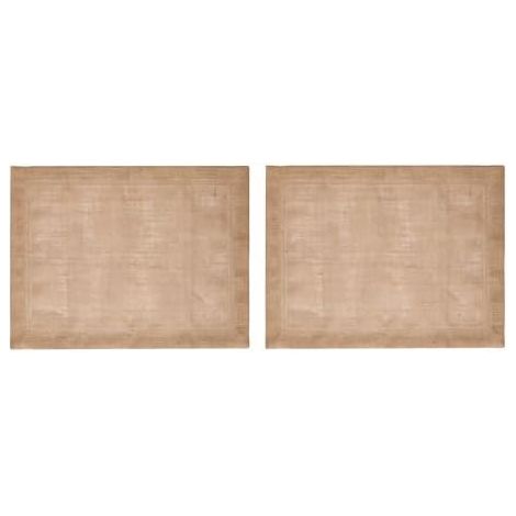 Mikasa Jute-Tischsets, Set of 2 Natur-Tischsets für rustikale Esstische, 35 x 45 cm, rutschfest, Naturdesign