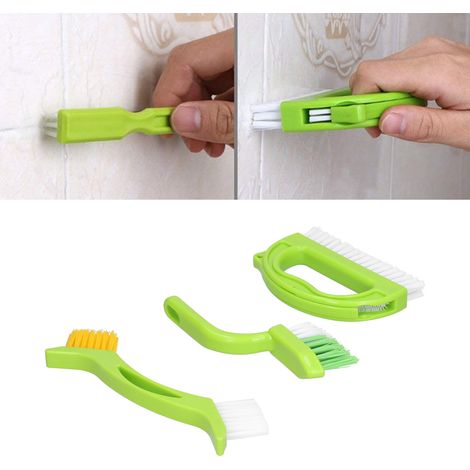 Lot de 4 brosses de nettoyage pour joints de carrelage, idéales pour le nettoyage des baignoires, lavabos et éviers. (1/5)