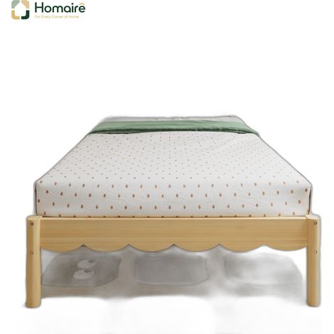 Bett, und Polyester 207 x 97 x 80 cm, aus Holz beige HOMAIRE (1/5)
