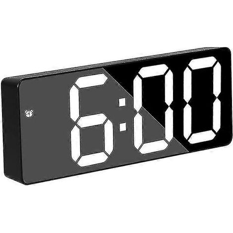 Horloge murale numérique LED, grande horloge murale avec chiffres, télécommande pour compte à rebours/compte à la hausse. (1/5)