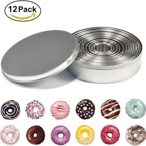 Emporte-Pièces Rond - DELAMAN - 12PCS - Acier Inoxydable - Antirouille - Compatible Lave-Vaisselle (1/4)