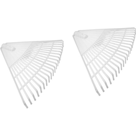 2pièces Râteau De Jardin Dents Outil De Jardinage pour Ramassage Herbe pour Pelouses Verts (1/5)