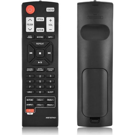 1 Télécommande AKB73575421,Compatible LG,Barre de son,Noir,Portée 10m (1/3)