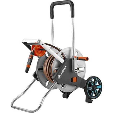 Gardena CleverRoll - Carro portamanguera CleverRoll M Easy, metálico, con manguera Flex y accesorios, 25 m 18547-20 (1/5)