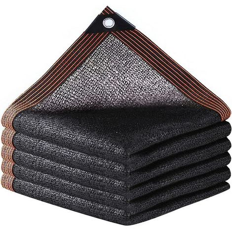 Voile d'ombrage maille avec œillets, protection solaire pour parasol extérieur, plantes, pergola, terrasse, serre et poulailler (200 x 300 cm) (1/5)