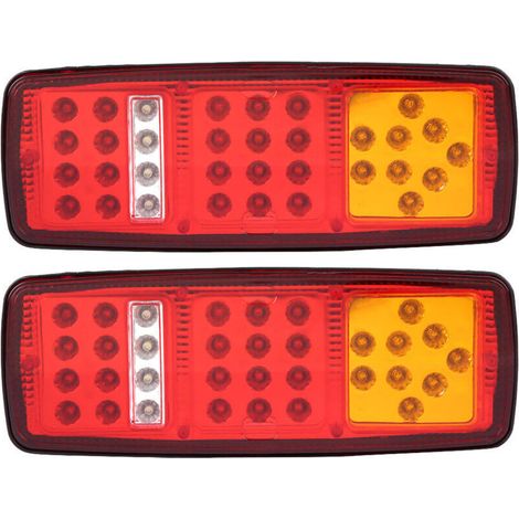 by intermittent LED trasera lights, brake/atrás lights for trailer, truck, camper van, 12 V. (1/4)