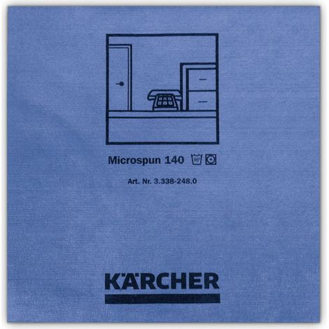 Kärcher Chiffon microfibre micro-filaments bleu