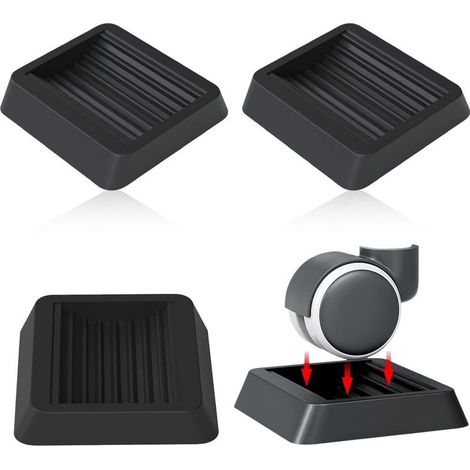 Lot de 4 pièces Matériau TPU durable Patins antidérapants Bases de meubles robustes Convient à toutes les surfaces de sol Bases antidérapantes pour roulettes de piano Patins antidérapants (1/4)