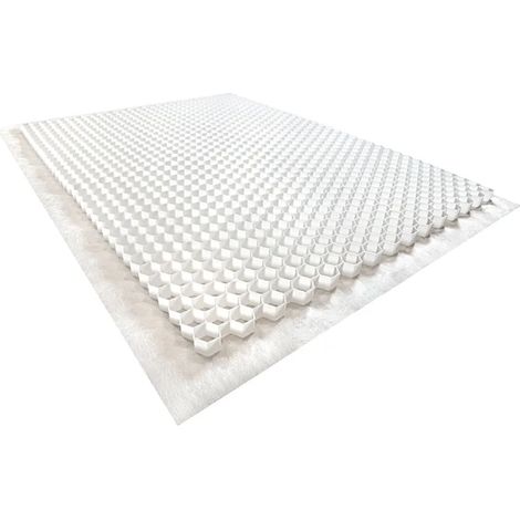 doble doble Estabilizador de grava Blanc - 120 X 160 X 4 cm - 1,92 m² m²