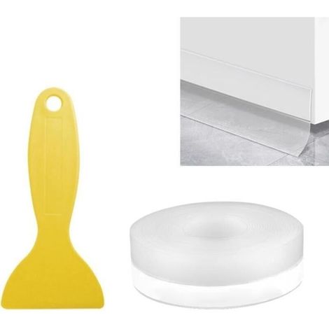 Door Bottom Seal Strip, Door Bottom Adhesive, Insulating Door Bottom Strip, Suitable for Anti-Noise, Dust, and Cold Air (1/4)