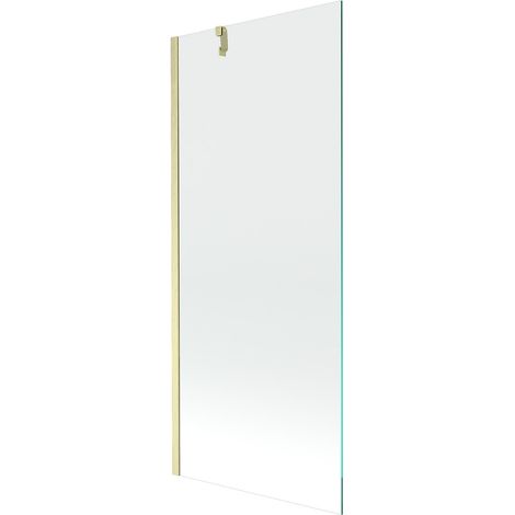 Mexen Next biombo de bañera 1 hoja 80 x 150 cm, transparente, dorado cepillado - 895-080-000-00-00-55 (1/5)