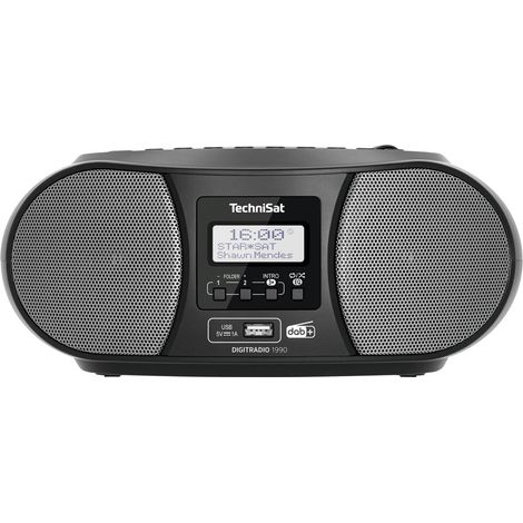 TechniSat DIGITRADIO 1990 CD-Radio DAB+, UKW AUX, Bluetooth®, CD, USB Akku-Ladefunktion, Weckfunkti (1/5)