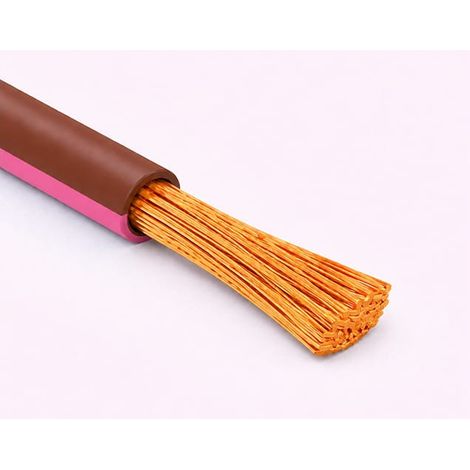 Cavo Filo Unipolare FLRY-B ISO 6722 Classe B Sez. 1,00 Rosa/Marrone