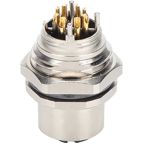 Einbau-Steckdose, wasserdichtes Elektrokabel, M12BS8X-Schnellgewindestecker (1/5)