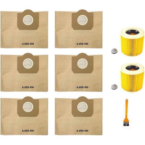 Filtre de remplacement Sac à poussière HEPA filtre de Karcher WD3 WD3200 WD 3300 MV3 Accessoires A2004 A2054 Aspirateur (1/5)