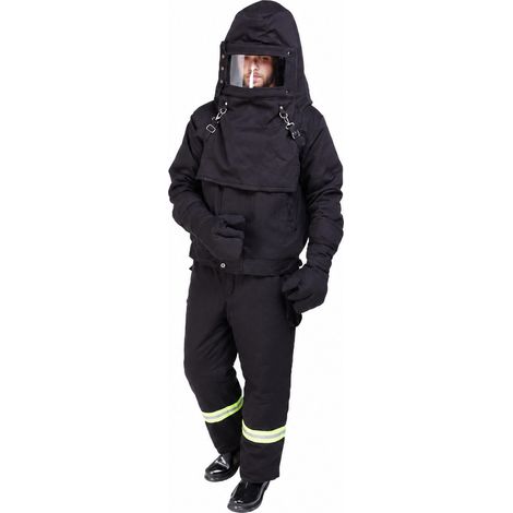 Combinaison de protection ignifuge anti-vapeur 200 °C haute pression Taille S Bleu marine 57 × 28 × 22 cm 4,5 kg – Livraison gratuite