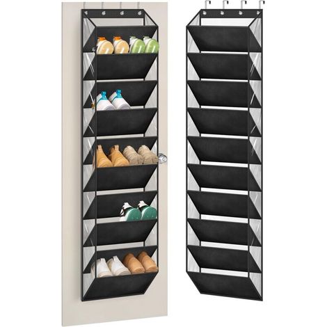 [NON UTILIZZATO] Organizzatore per scarpe a 10 ripiani per armadio, con ampie tasche profonde, per riporre gli stivali vicino alla porta.