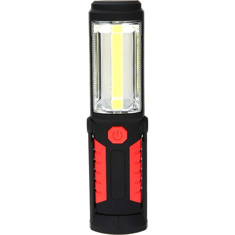Lampe de travail portable à LED COB, aimantée, support de lampe de poche pour garage, lampe torche suspendue (1/5)