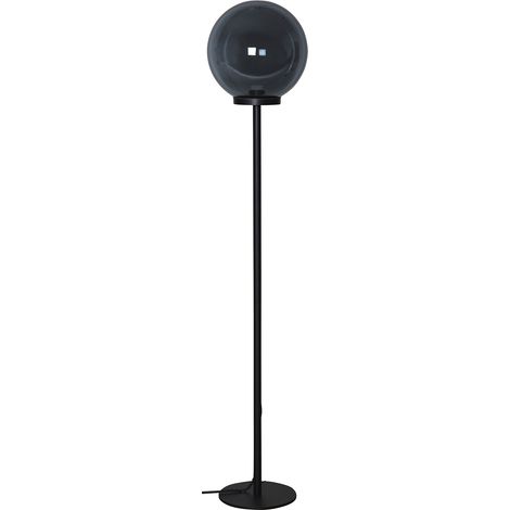 Lampadaire Orby de Star Trading, noir, lampe globe, extérieur, E27, 150 cm