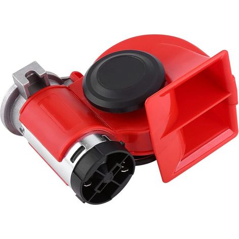 Bocina eléctrica de dos tonos, superpotente, para coches y motos, 12 V, 120 dB, para camiones, todoterrenos, autocaravanas y barcos (1/4)