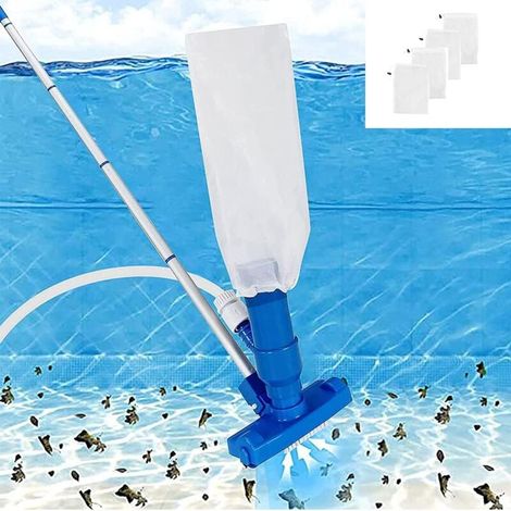 ZVD-Aspirateur Piscine Hors Sol Manuel, Nettoyage Portable avec Poignée Extensible en Acier Inoxydable pour Étangs (1/4)