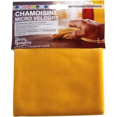 TISSAGES DE BEAULIEU - Chamoisine microvelours 40x50cm spécial mobilier