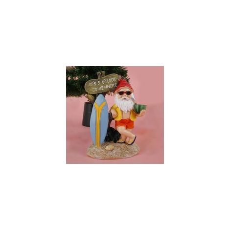 Nain de Jardin Exterieur Décoration de Jardin avec Statue de Jardin en Résine Nain De Jardin Humour Rigolo pour Maison Jardin Exterieur Enfants Garçons Filles (Tenant la pastèque, 14 x 9.5 x 6.5cm) (1/5)