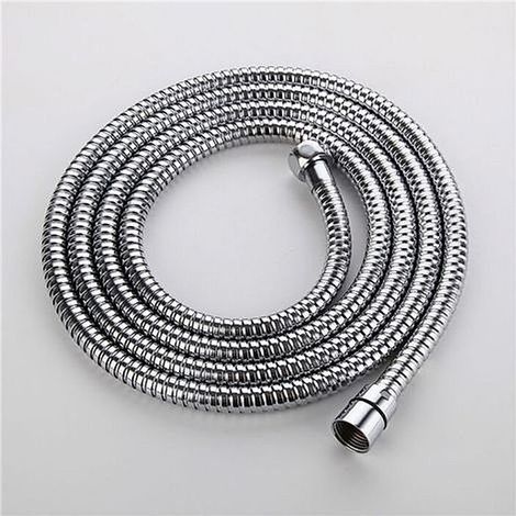 BelleRise - Flexible de Douche en Acier Inoxydable Tuyau de Douche Chromé 2m (1/5)