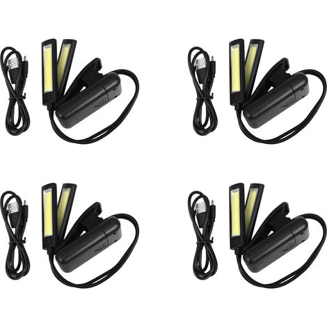 Lot de 4 lampes LED à clipser pour pupitre - Pas scintillement (1/5)