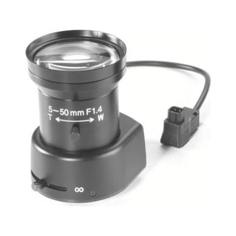 Objectif varifocal pour caméra standart focale 5 - 50mm auto-iris longueur 72mm URMET 1090/547
