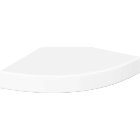 Maison Exclusive - Schwebendes Eckregal Hochglanz-Weiß 25x25x3,8 (1/5)