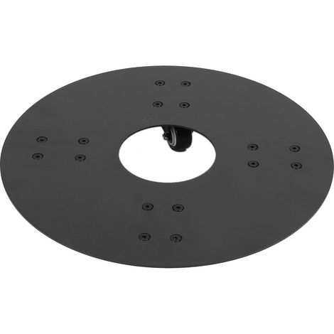 Chariot de plante rond en acier carbone silencieux avec roues bloquables hydrofuge tout temps pour salon balcon terrasse 30,5 cm / 12 in (1/5)