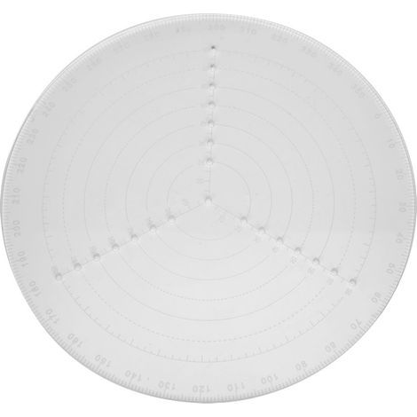 Compass en acrylique transparent pour trouver le centre du cercle en menuiserie (1/5)