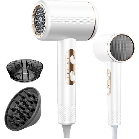 Sèche-Cheveux Ionique 2400W, moteur AC, 3 vitesses (1/5)