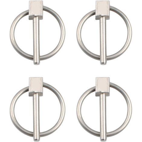 Lot de 4 épingles à nourrice en acier inoxydable de 3 mm