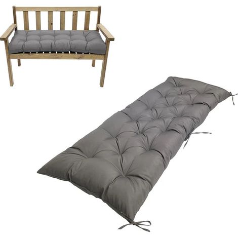 Outdoor Bench Cushions for Patio Furniture Porch Swing Cushions Loveseat Bench Seat Pad-Grey (1/3)